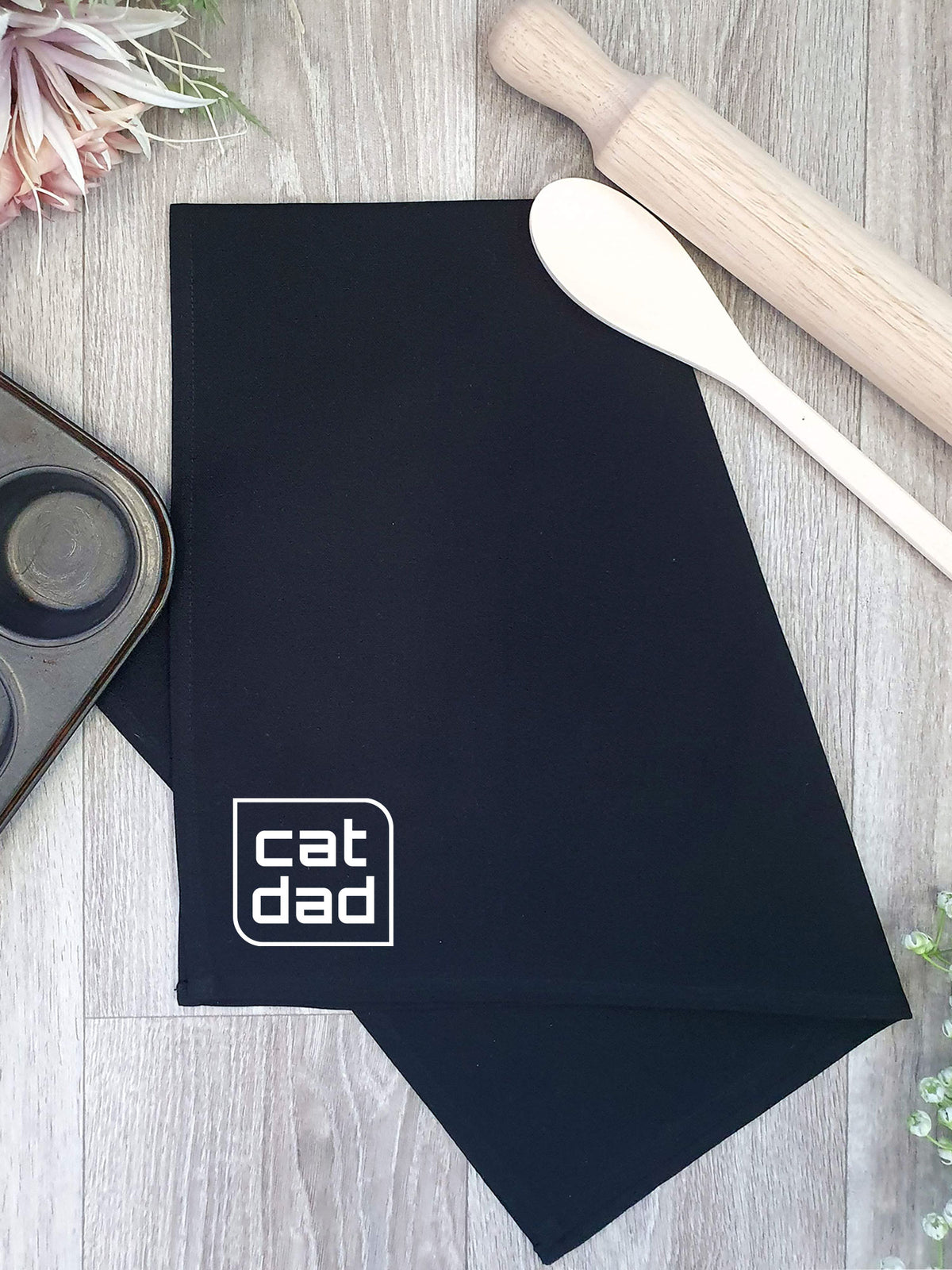 Cat Dad Tea Towel