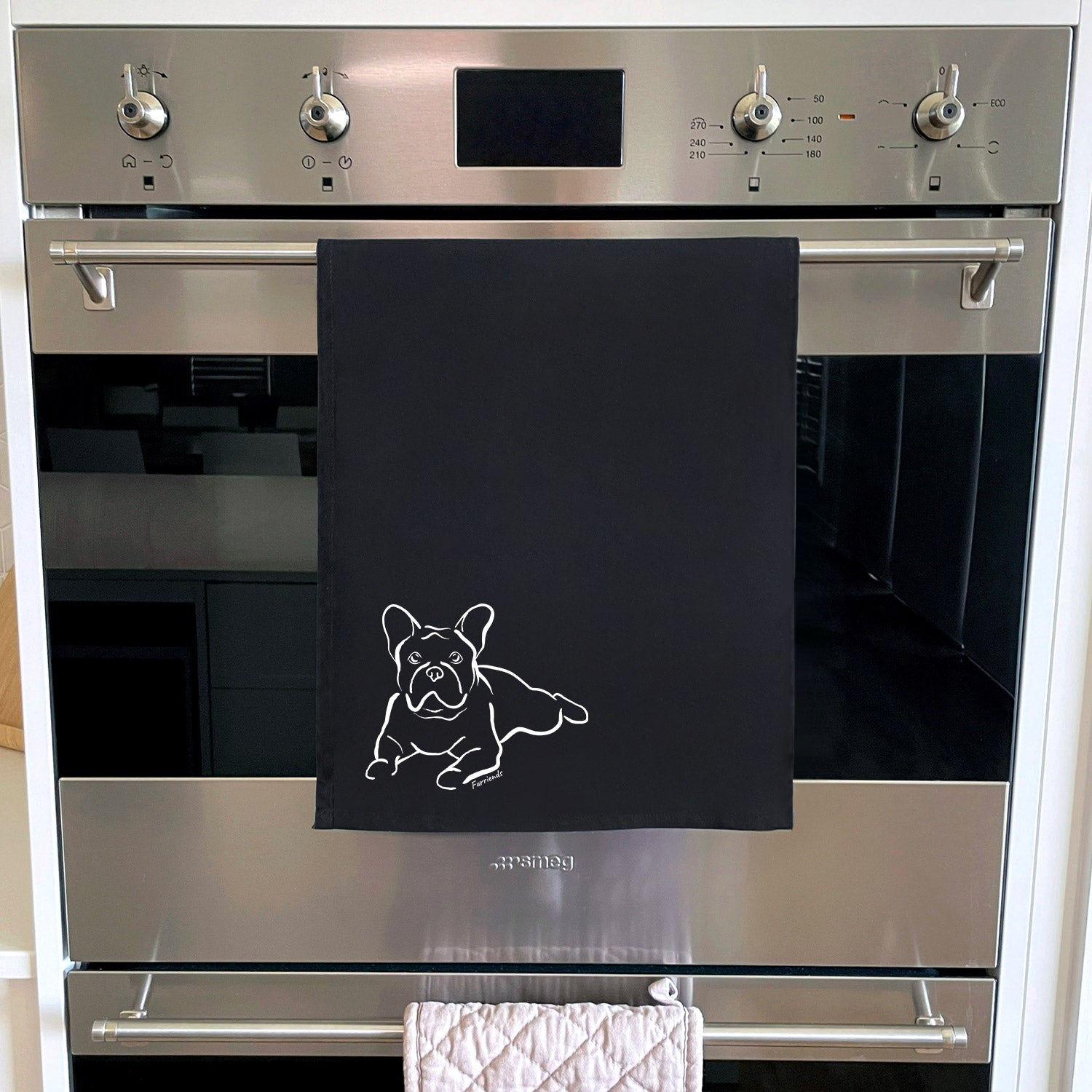 French Bulldog Tea Towel