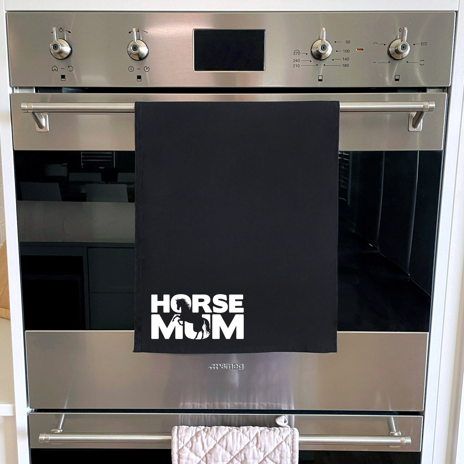 Horse Mum Silhouette Tea Towel