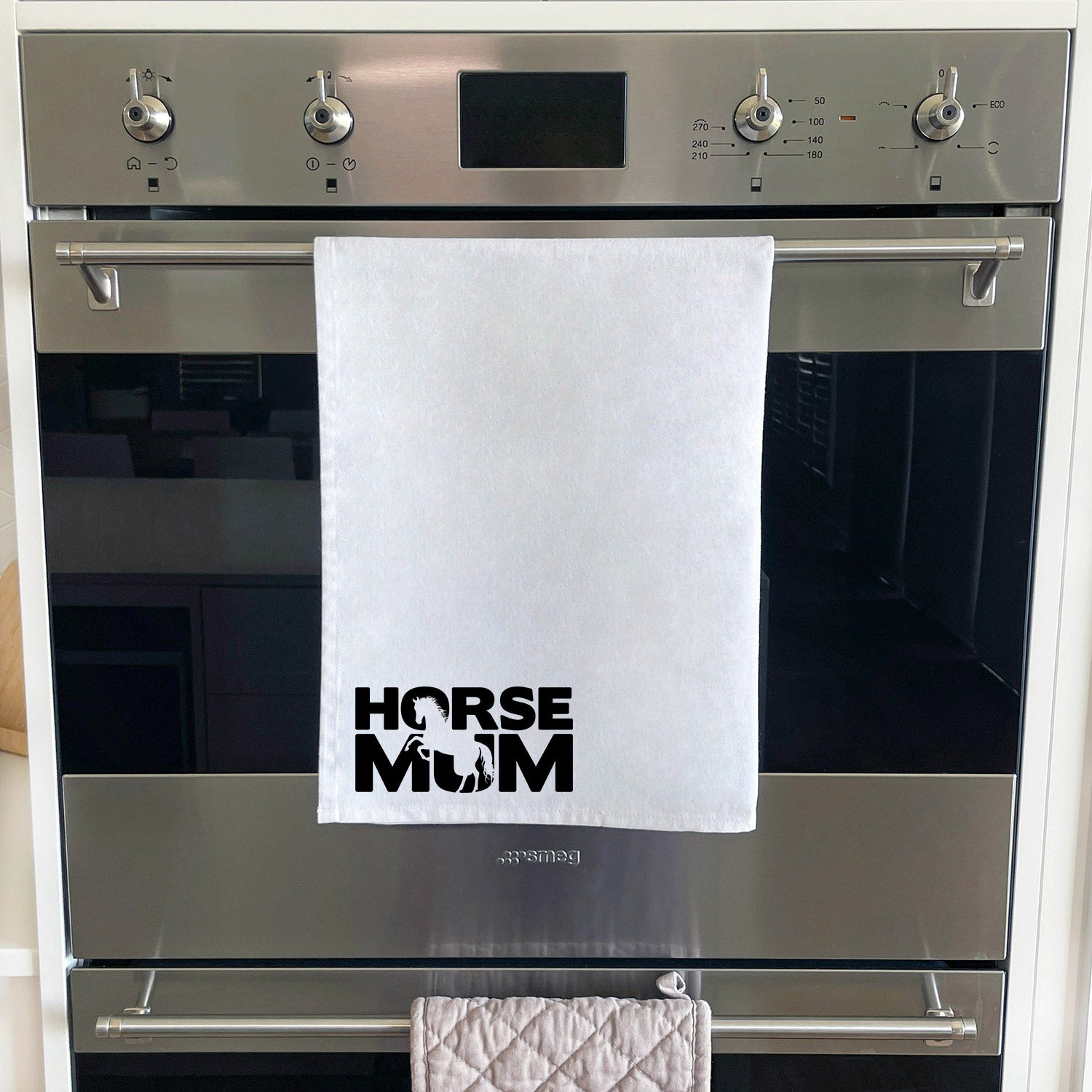 Horse Mum Silhouette Tea Towel