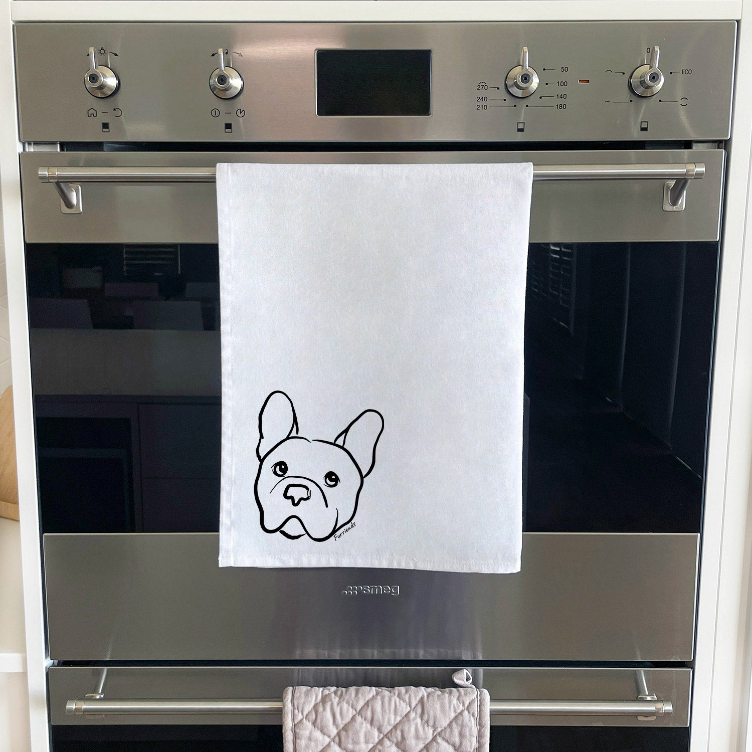 French Bulldog Tea Towel