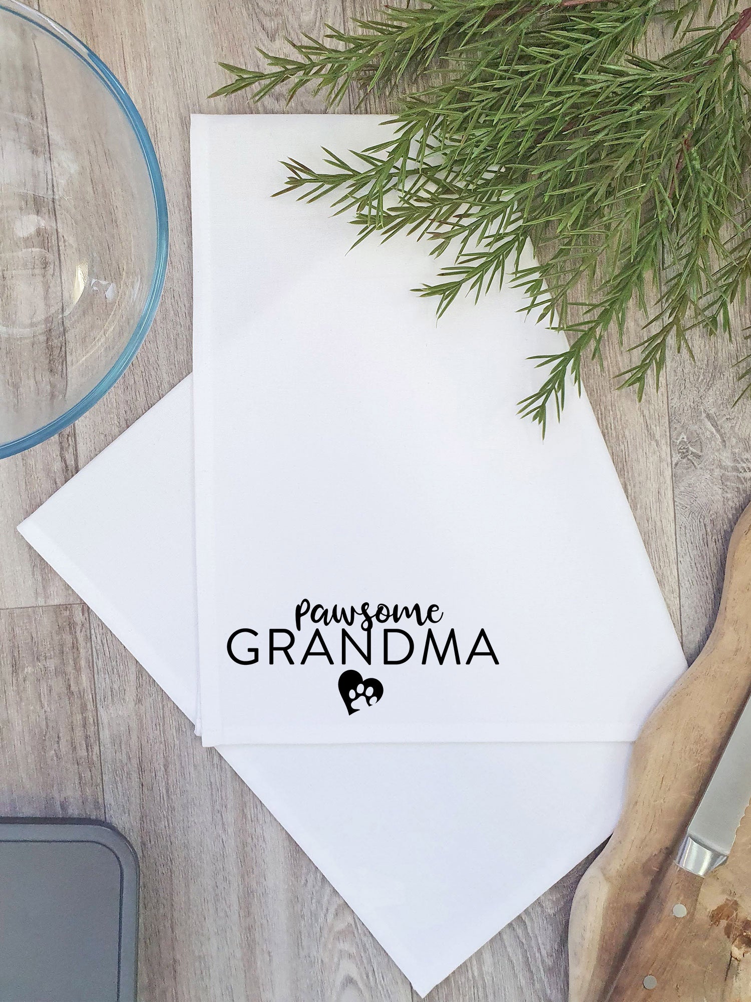 Pawsome Grandma Tea Towel