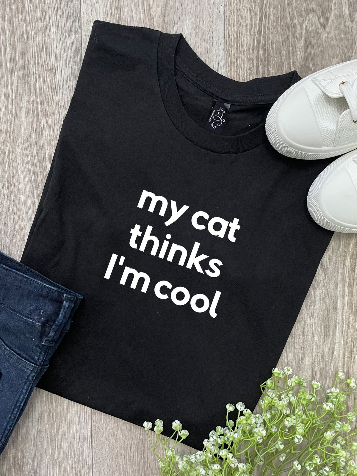 My Cat Thinks I&#39;m Cool Ava Women&#39;s Regular Fit Tee