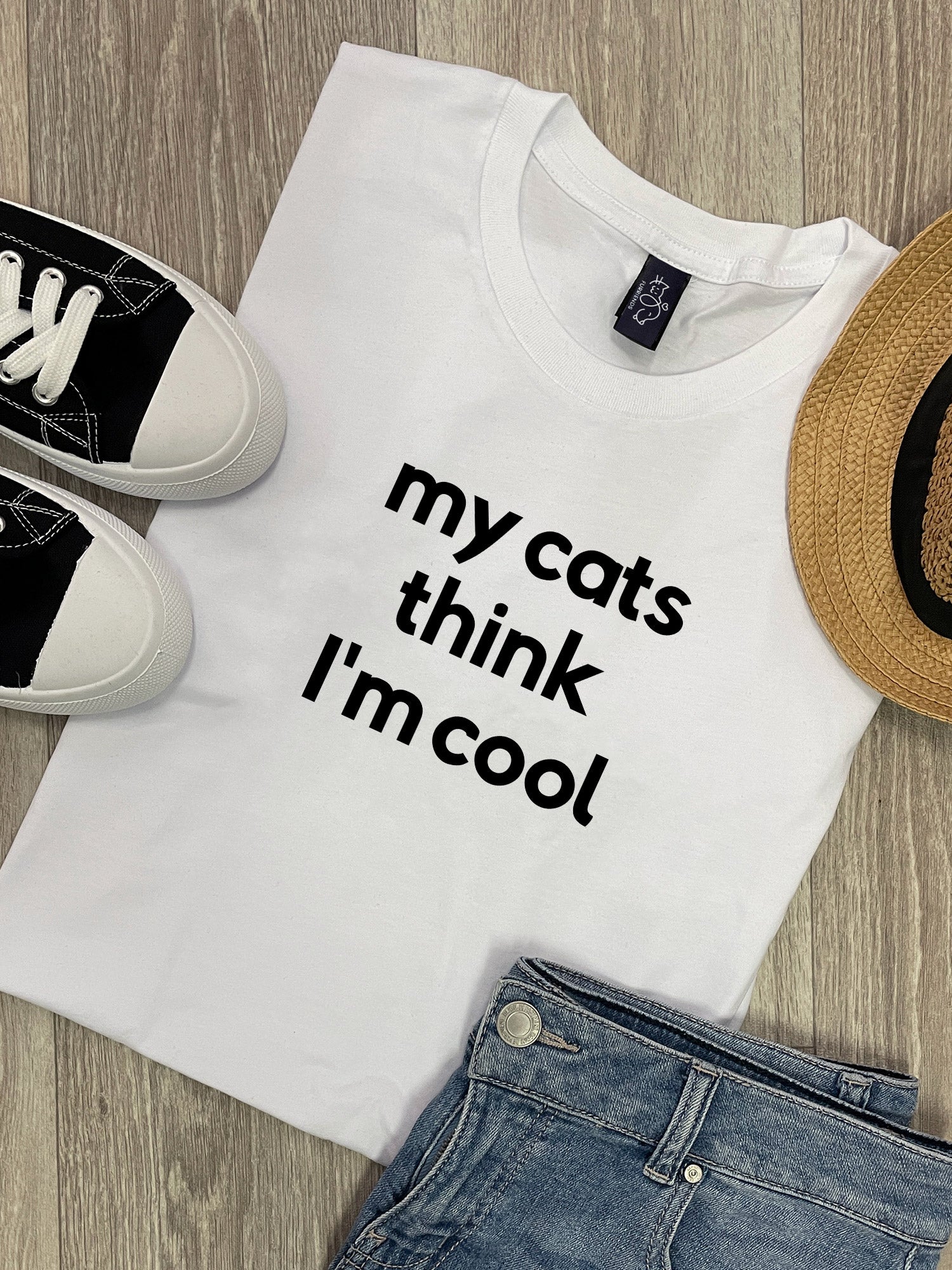 My Cat Thinks I'm Cool Ava Women's Regular Fit Tee