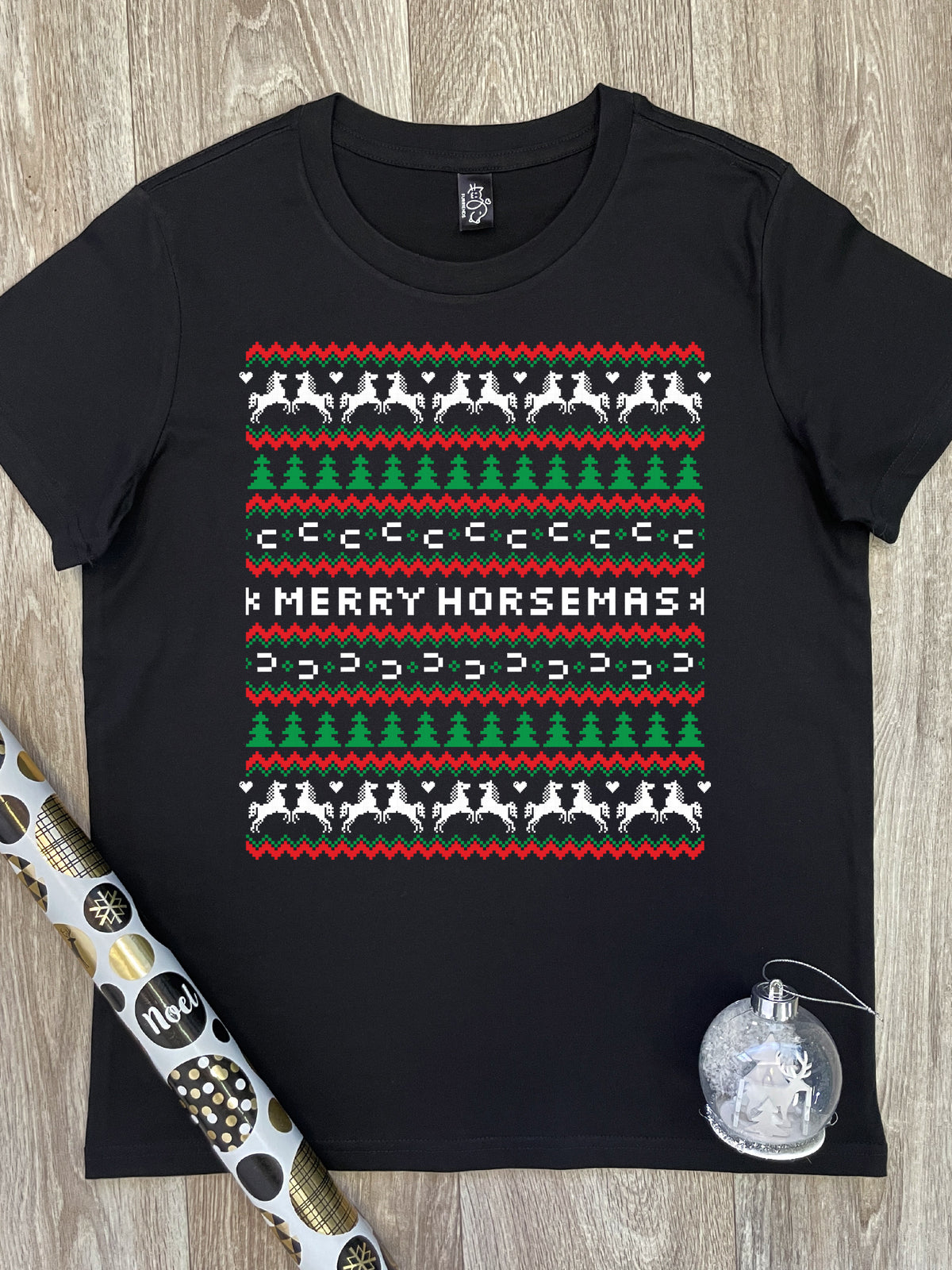 Merry Horsemas Ugly Sweater Ava Women&#39;s Regular Fit Tee