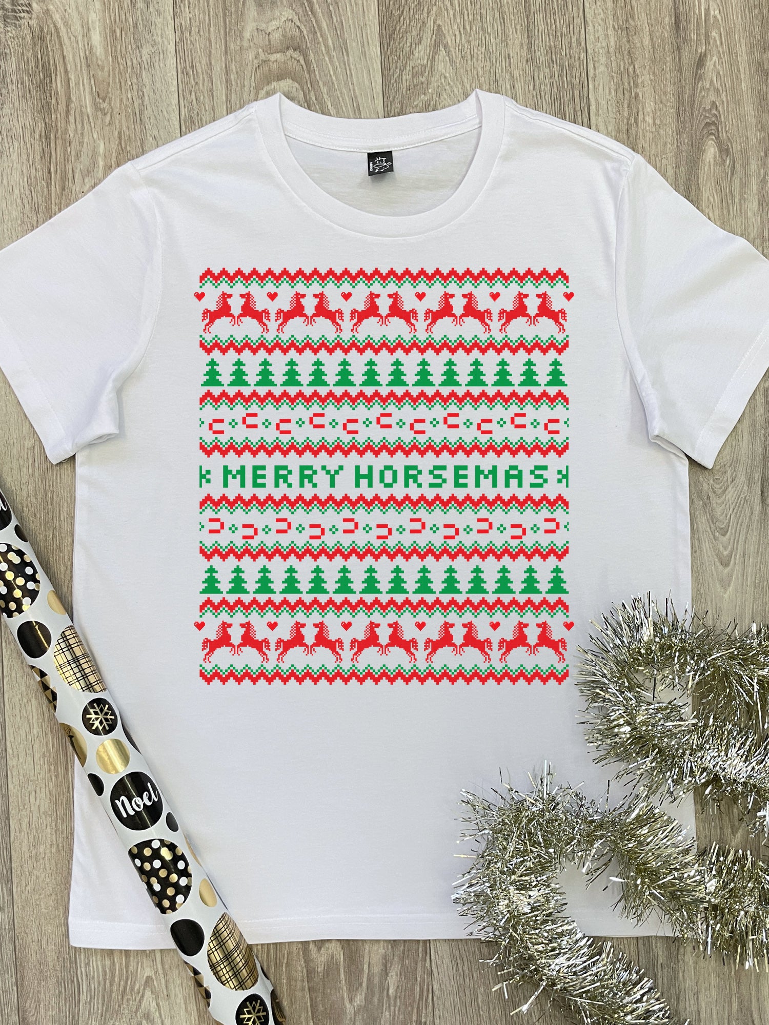 Merry Horsemas Ugly Sweater Ava Women's Regular Fit Tee