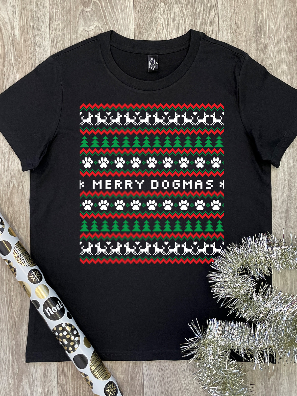 Merry Dogmas Ugly Sweater Ava Women&#39;s Regular Fit Tee