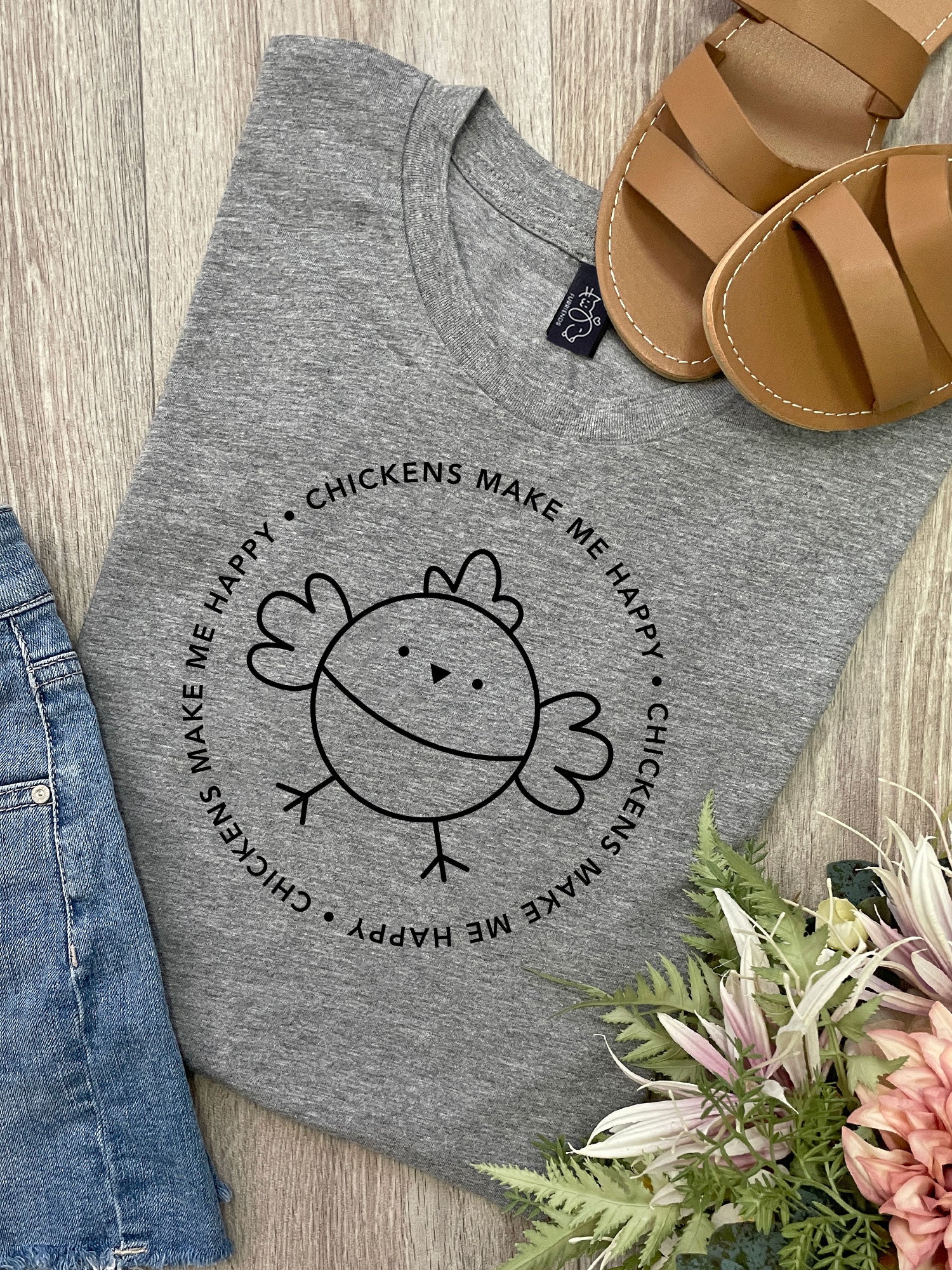 Chickens Make Me Happy Ava Women's Regular Fit Tee