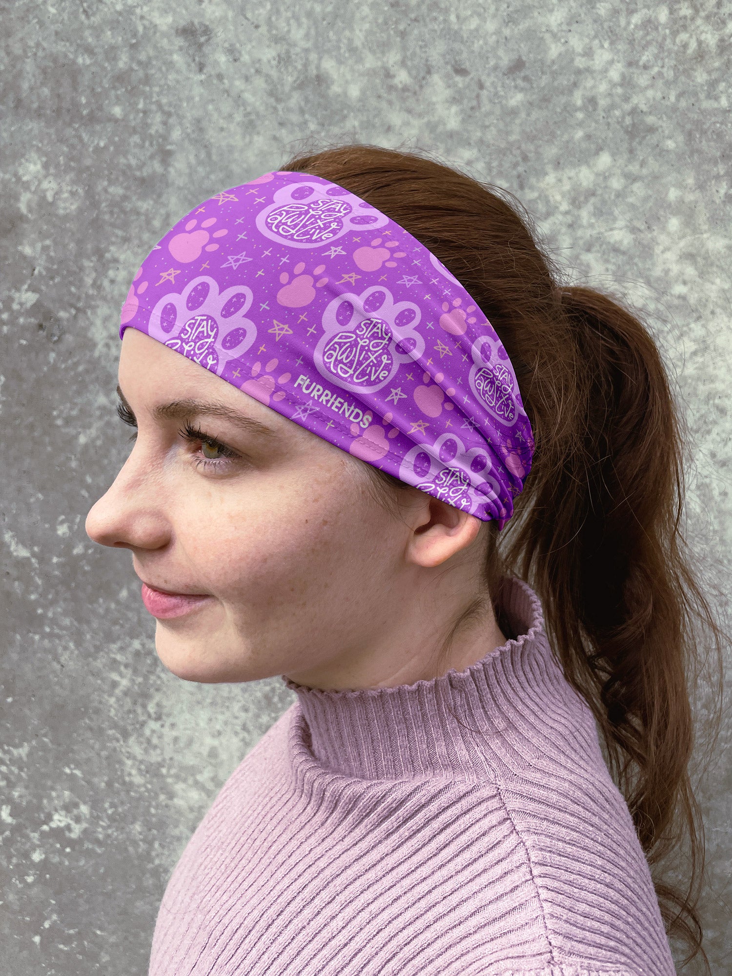 Stay Pawsitive Eco Performance Headband