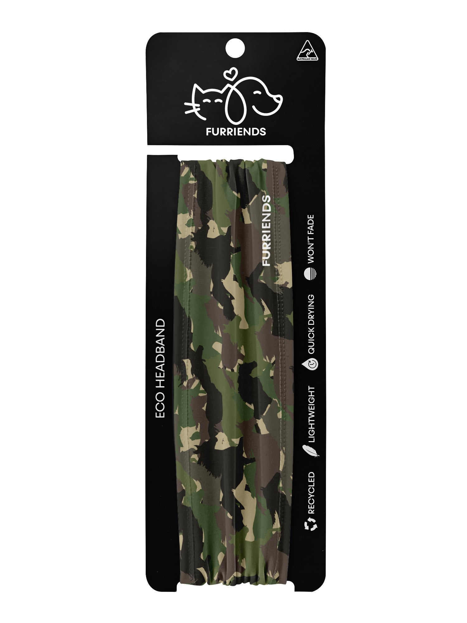 Camo Horses Eco Performance Headband