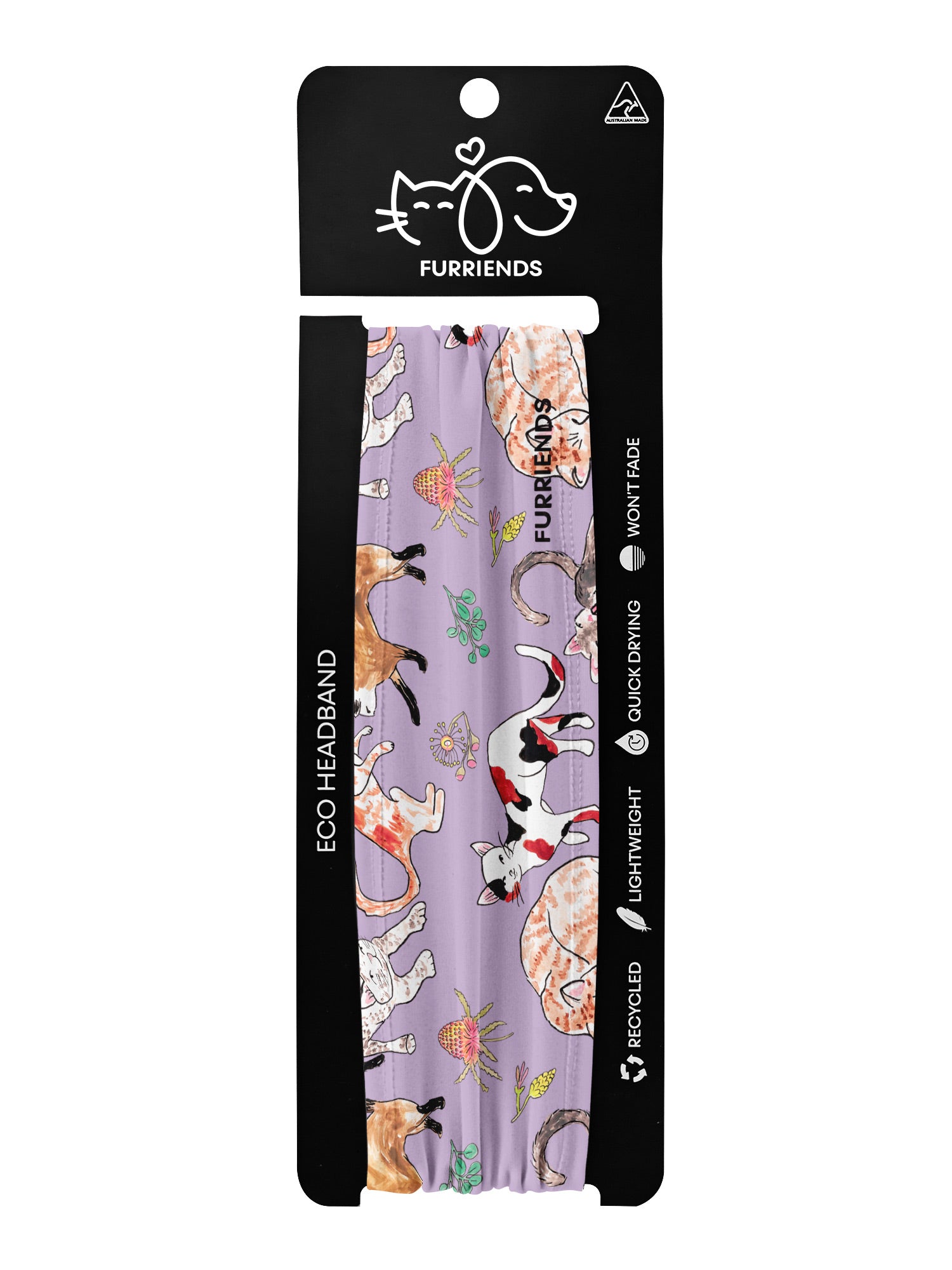 Feline Fine Eco Performance Headband