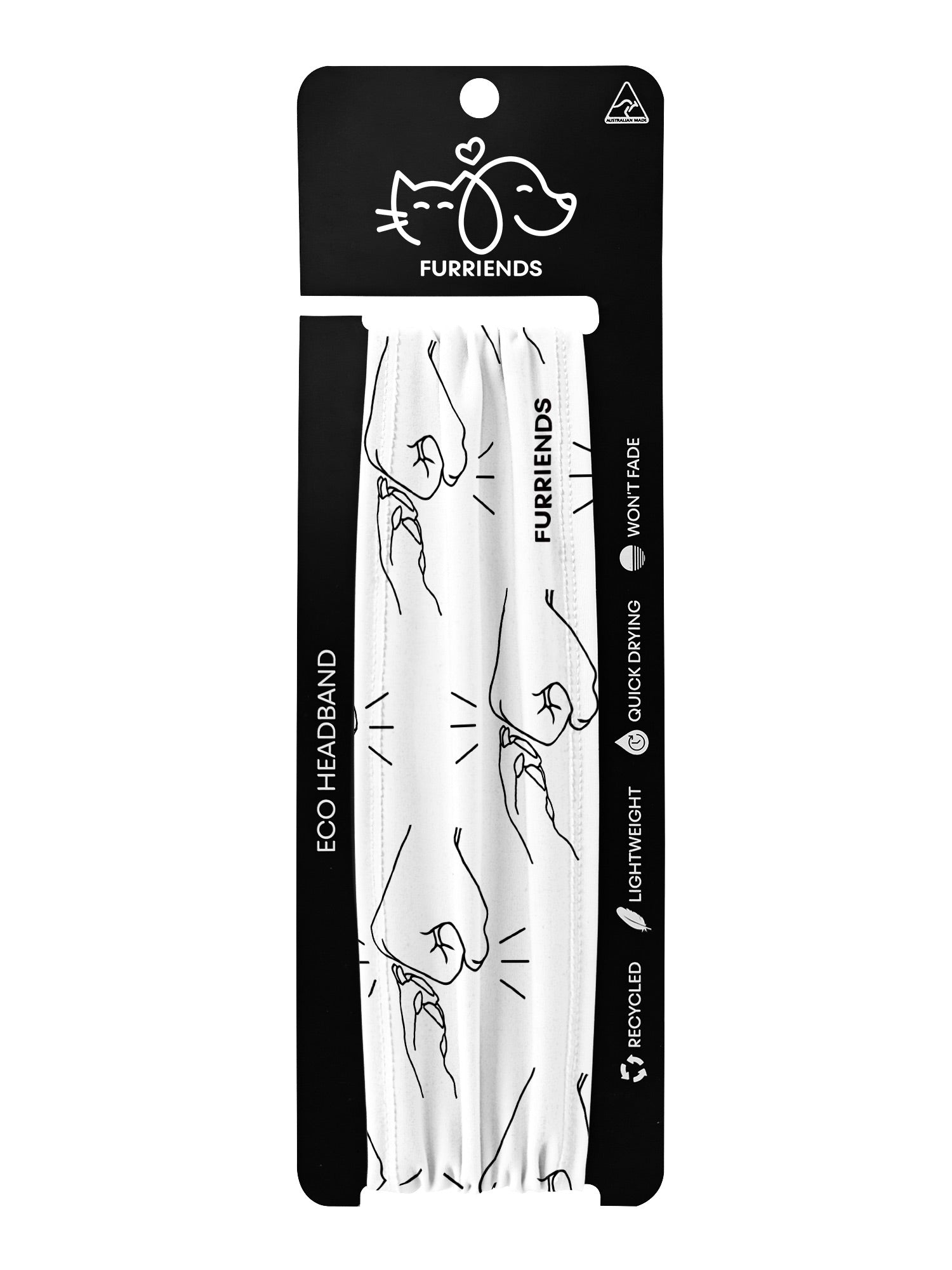 Paw Fist Bump Eco Performance Headband