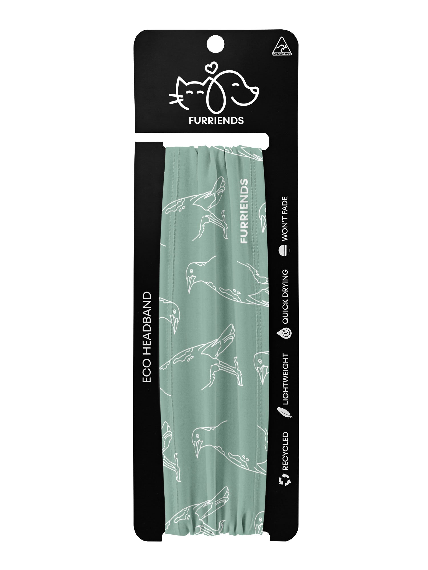 Australian Magpie Eco Performance Headband