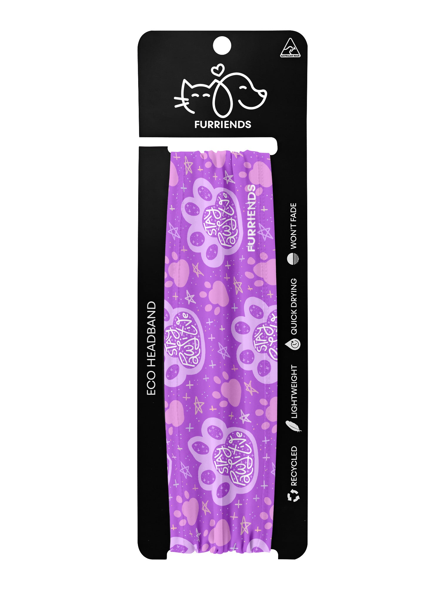 Stay Pawsitive Eco Performance Headband