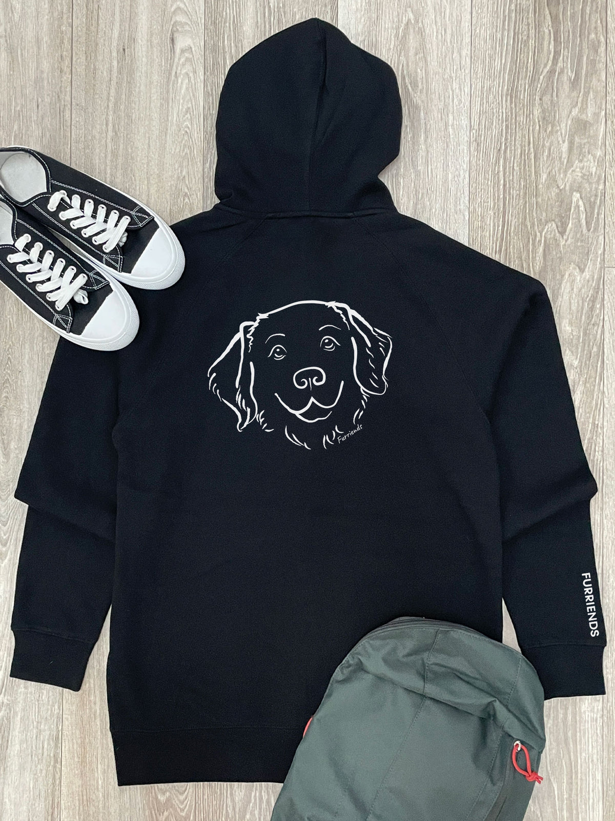 Golden Retriever Zip Front Hoodie