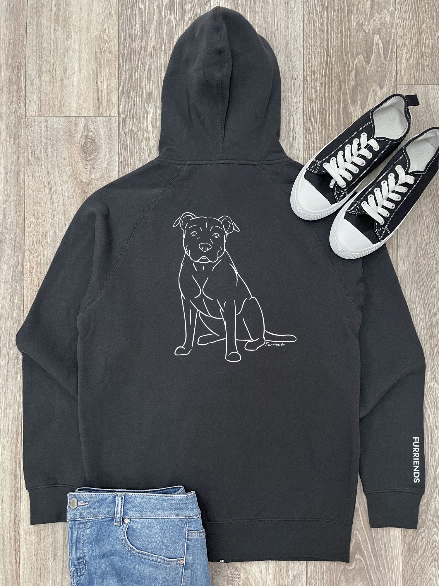 American Staffordshire Terrier Zip Front Hoodie