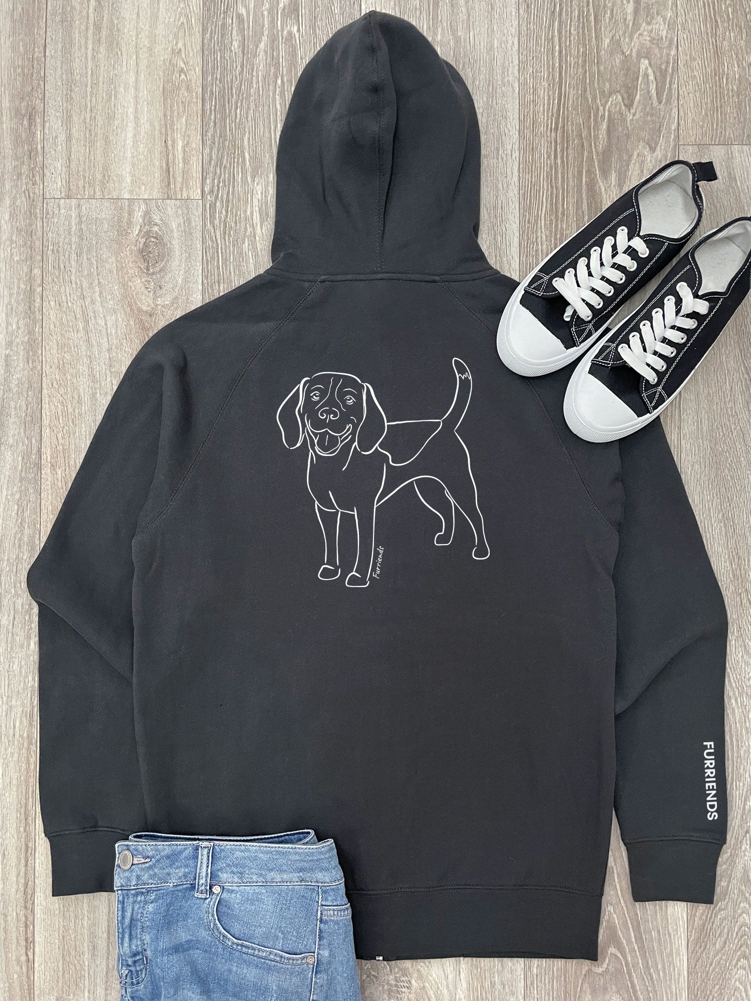 Beagle Zip Front Hoodie