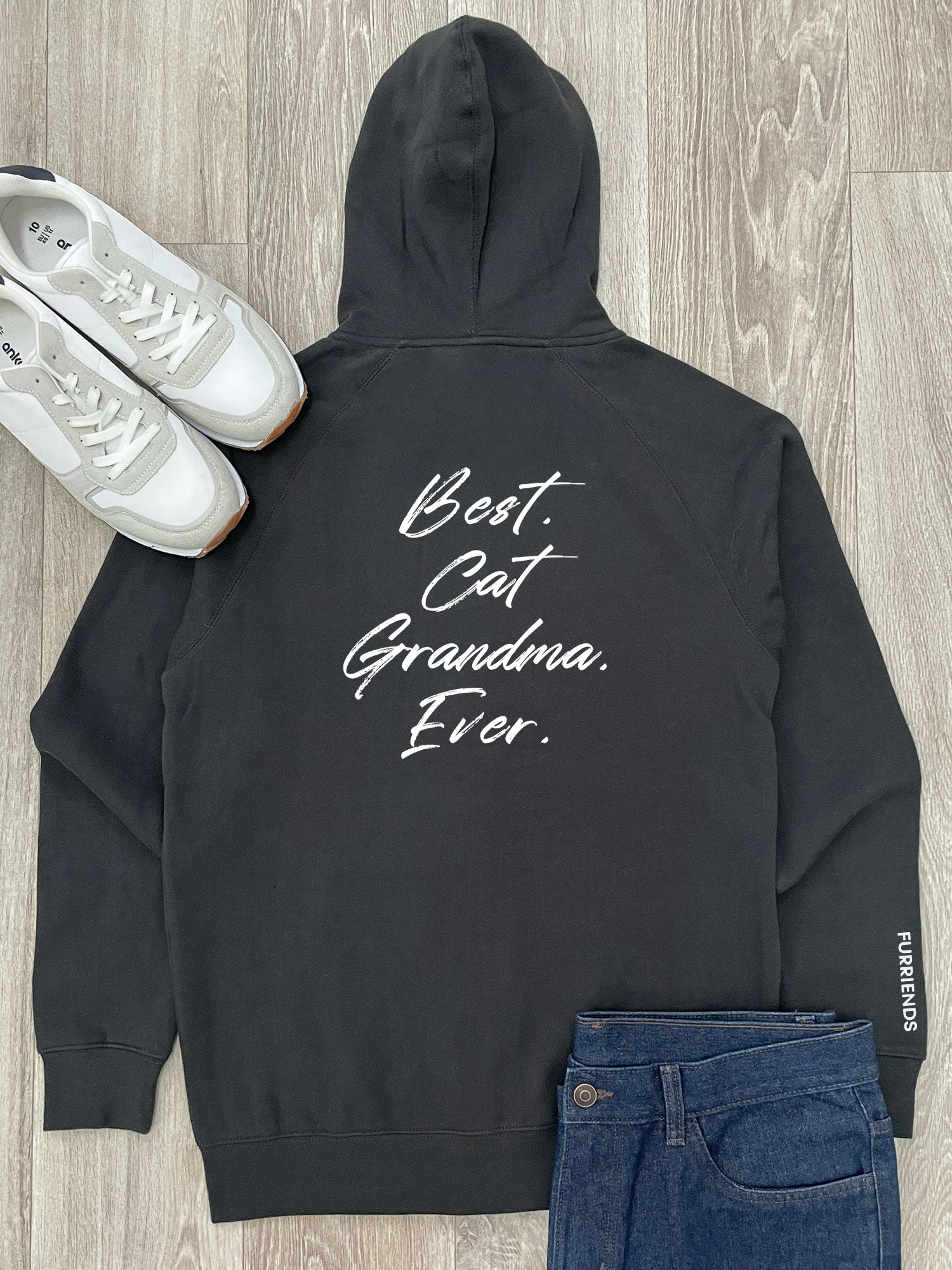 Best. Cat Grandma. Ever. Zip Front Hoodie