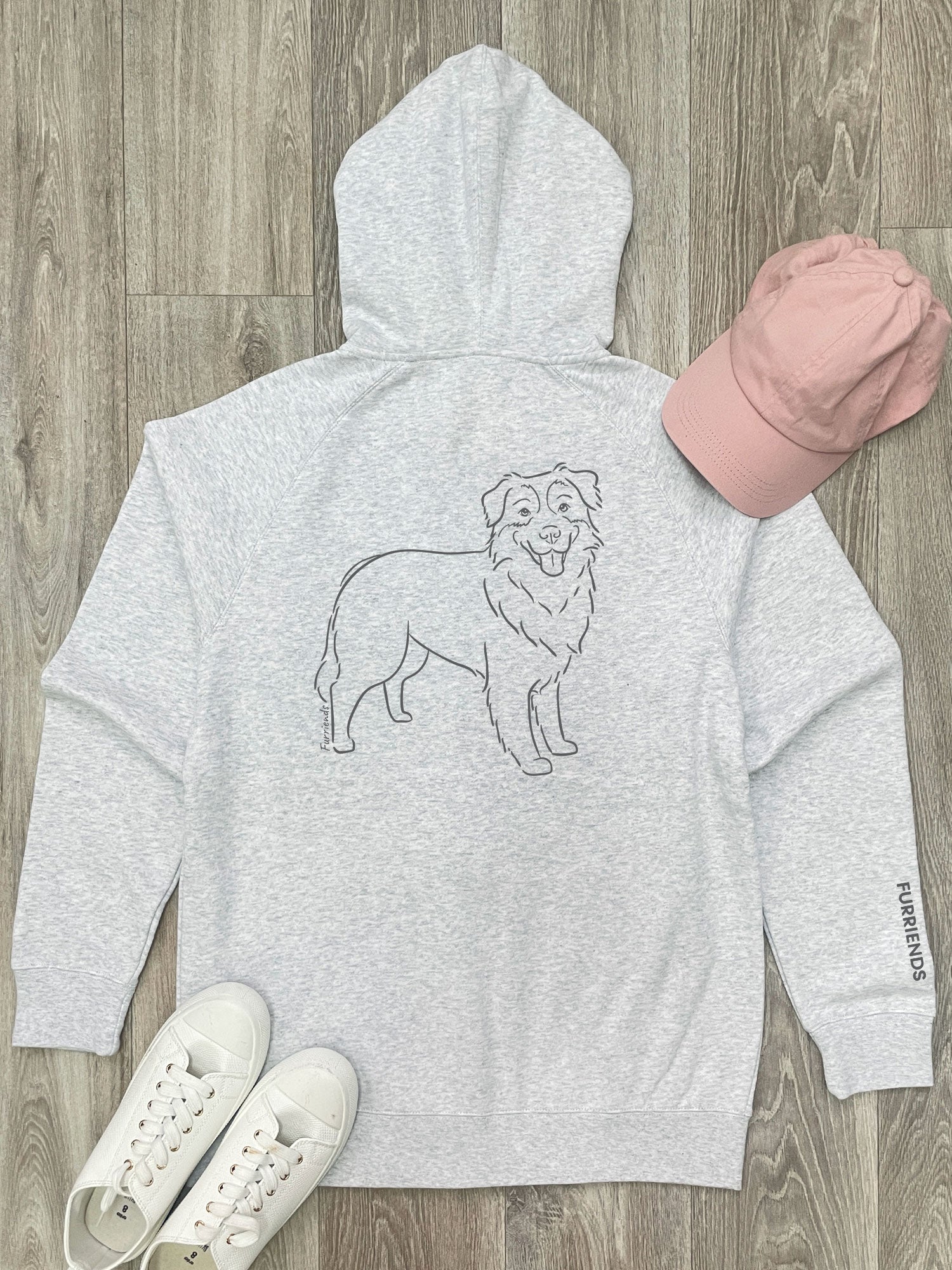 Australian Shepherd Zip Front Hoodie