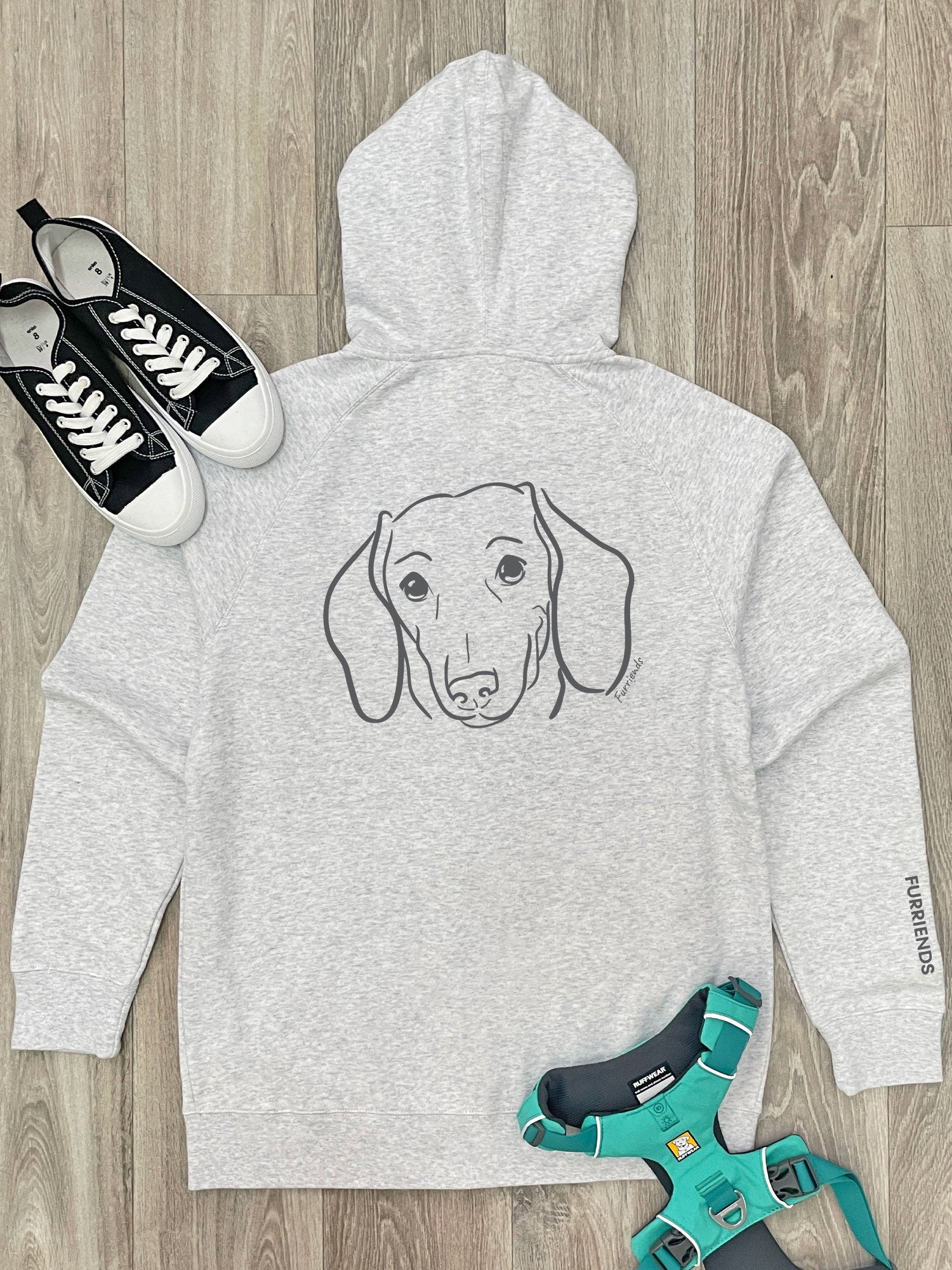 Dachshund Zip Front Hoodie