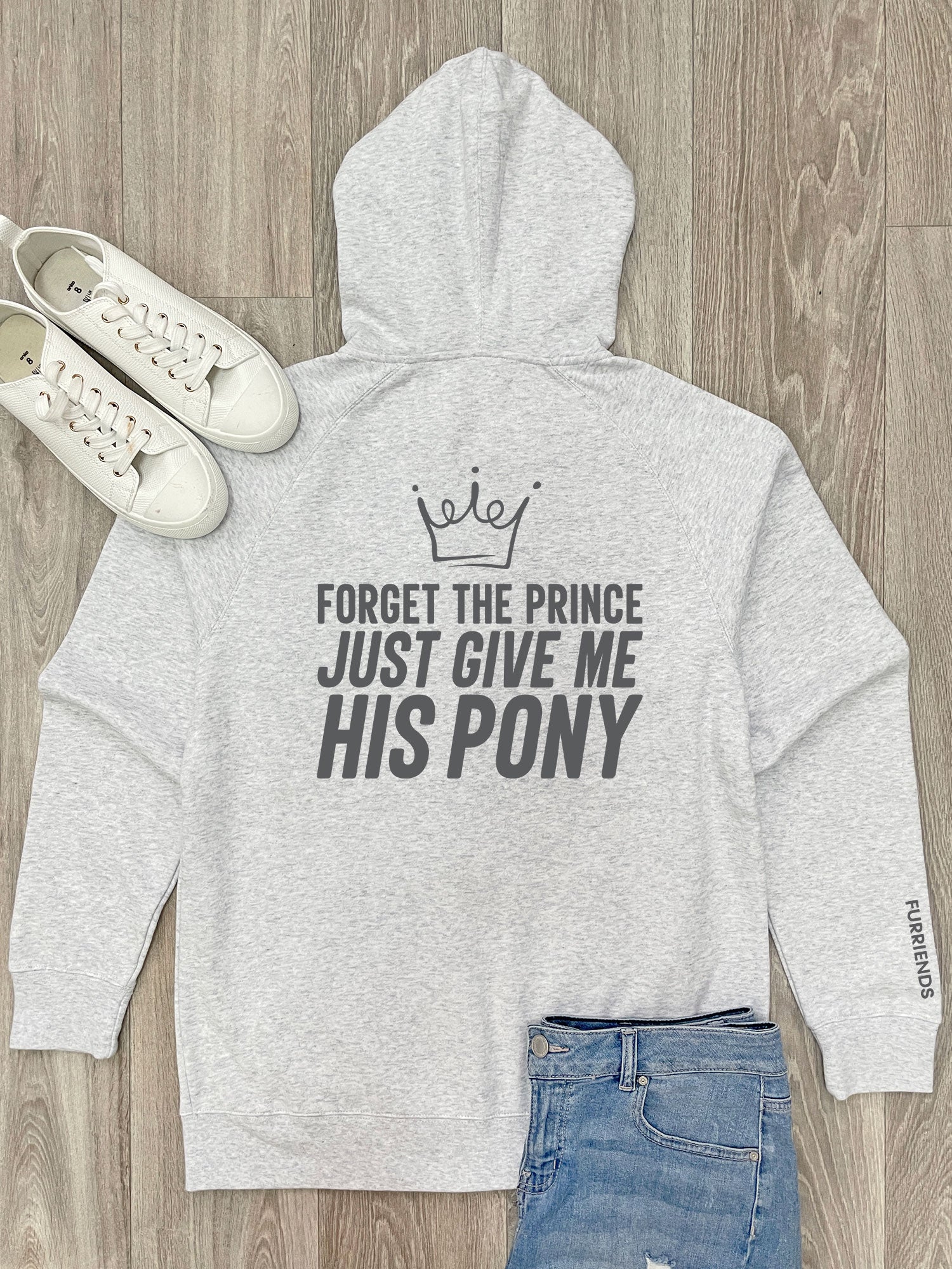 Forget The Prince Zip Front Hoodie