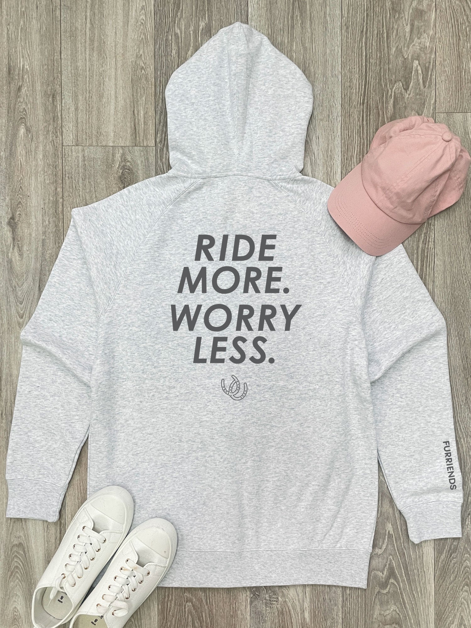 Ride More Worry Less Zip Front Hoodie