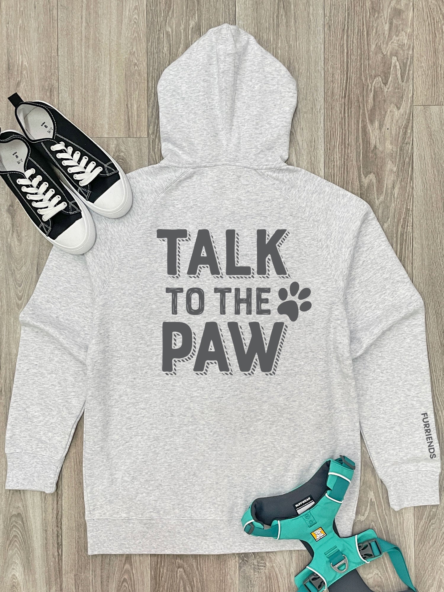 Talk To The Paw Zip Front Hoodie