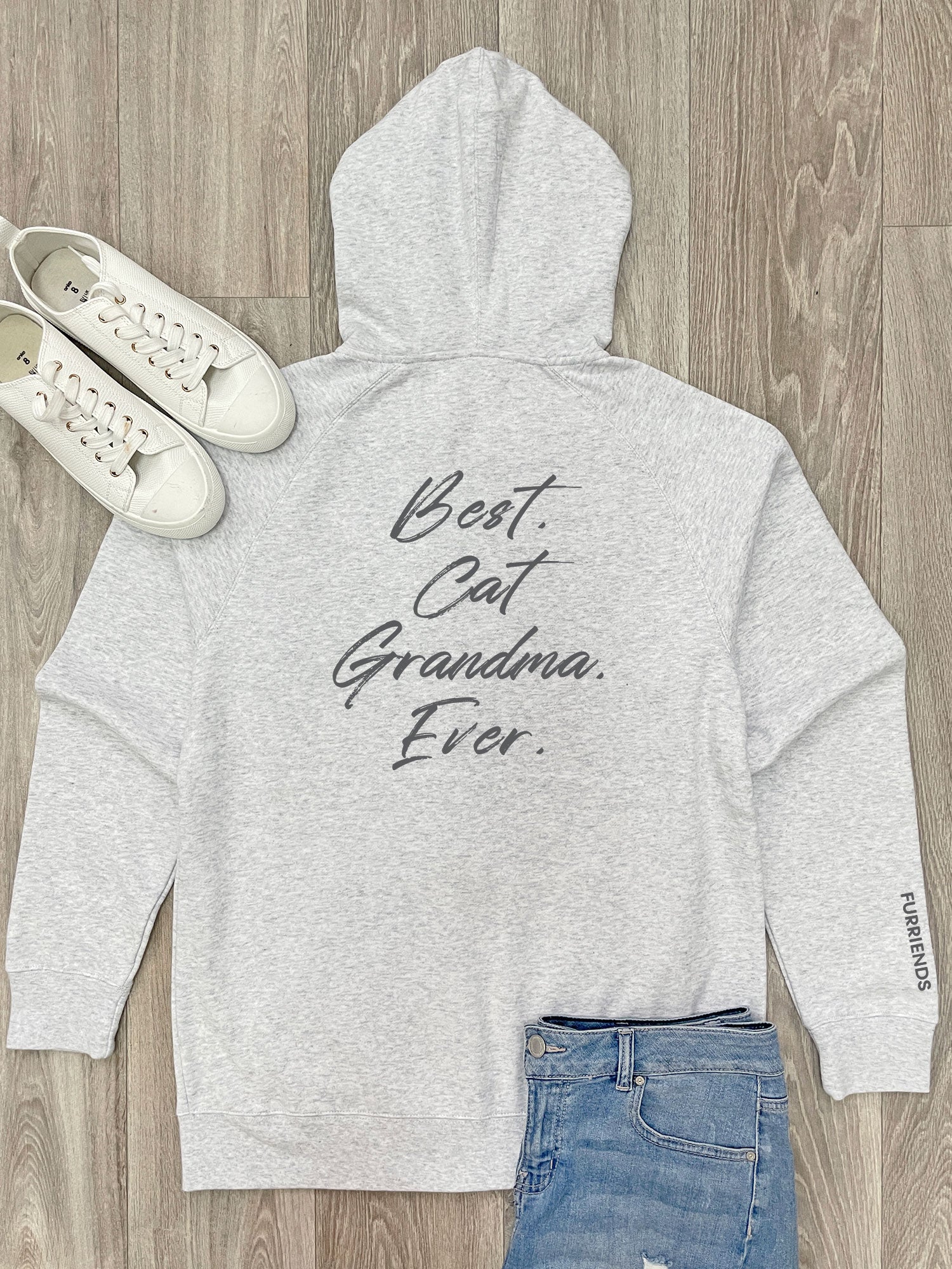 Best. Cat Grandma. Ever. Zip Front Hoodie