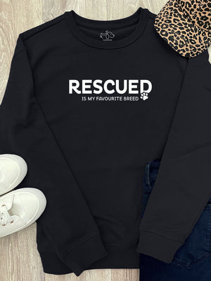 Rescued Is My Favourite Breed Classic Jumper