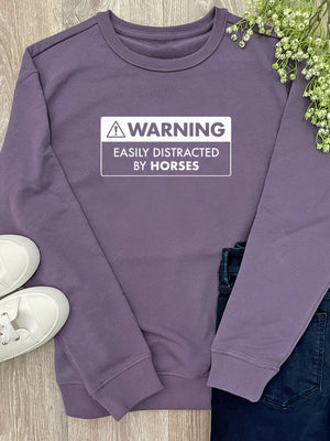 Warning Sign! Easily Distracted By Horses Classic Jumper