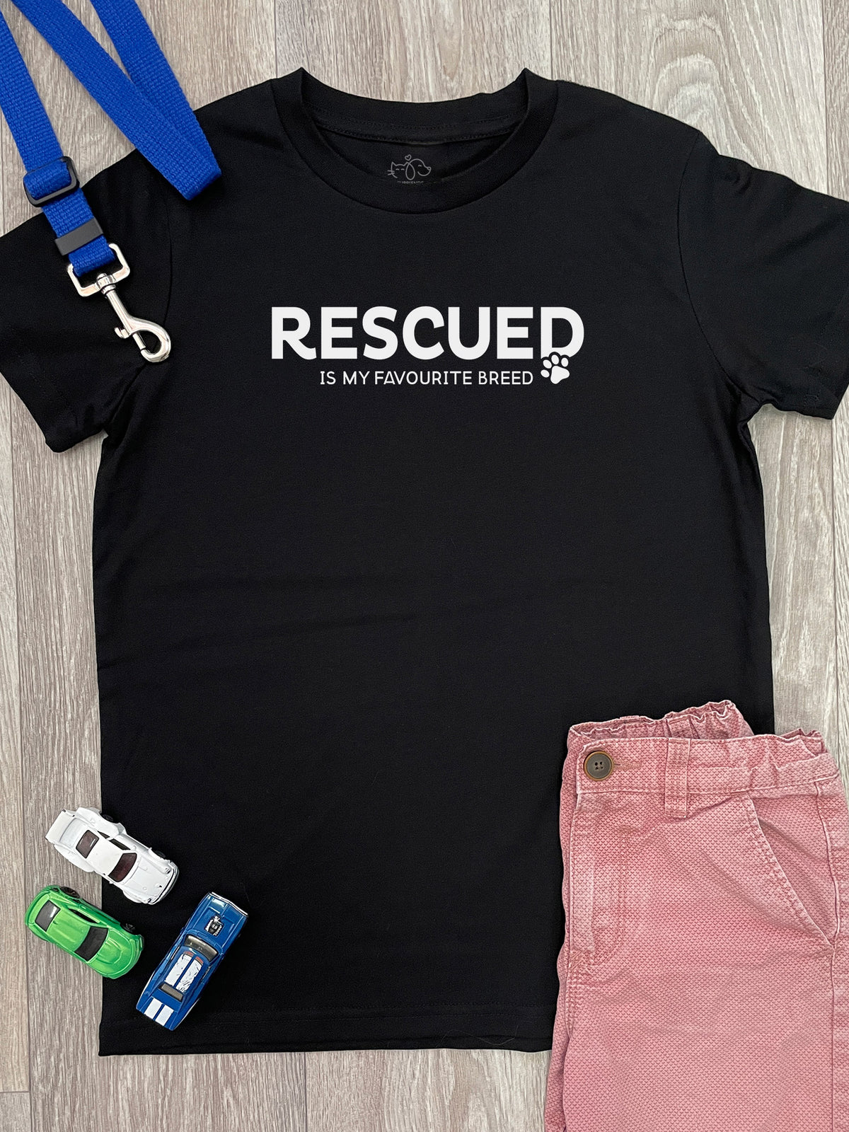 Rescued Is My Favourite Breed Youth Tee