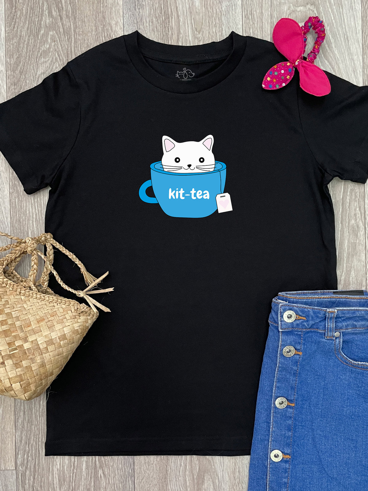 Kit-Tea Cat Youth Tee