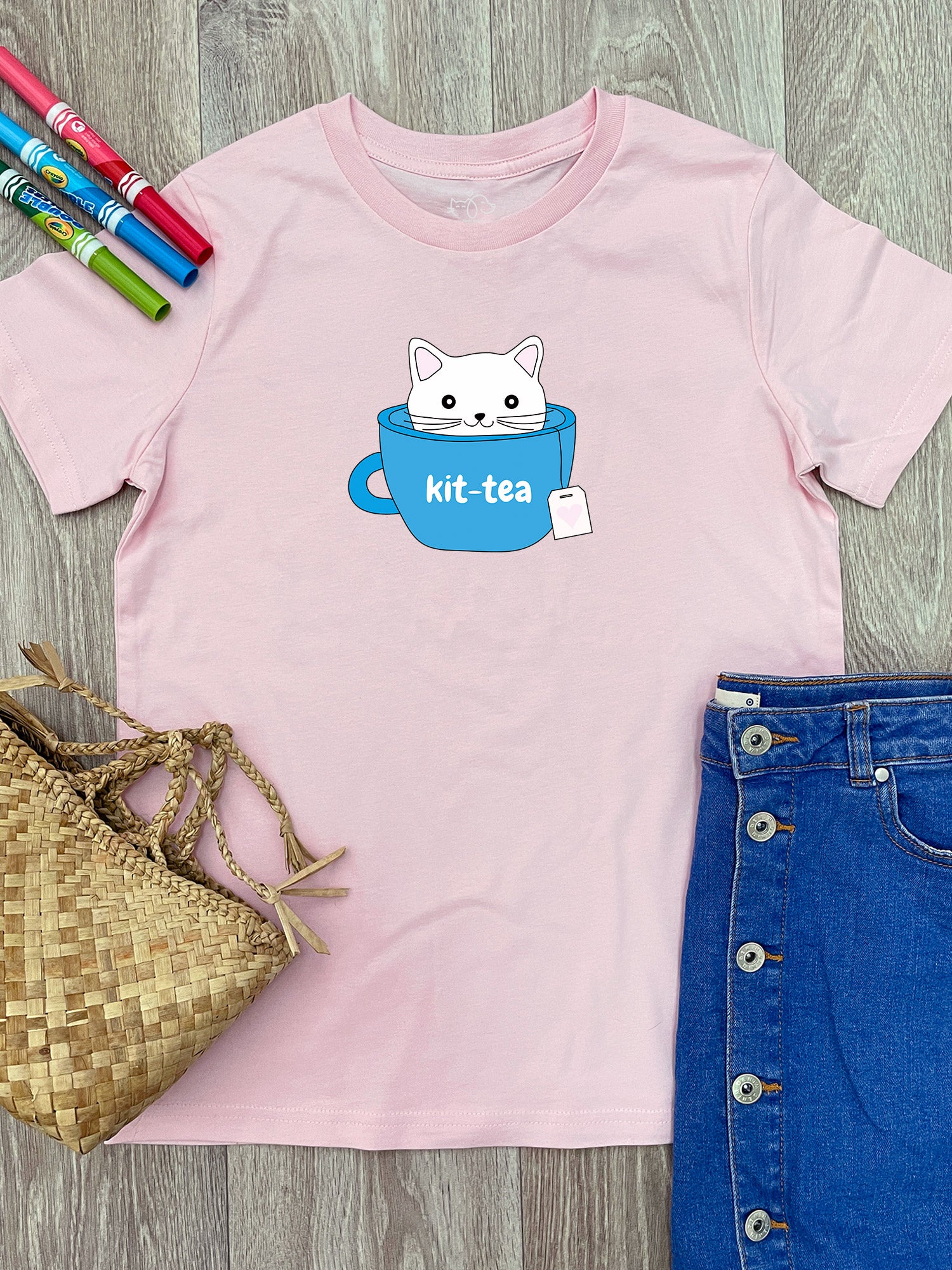 Kit-Tea Cat Youth Tee