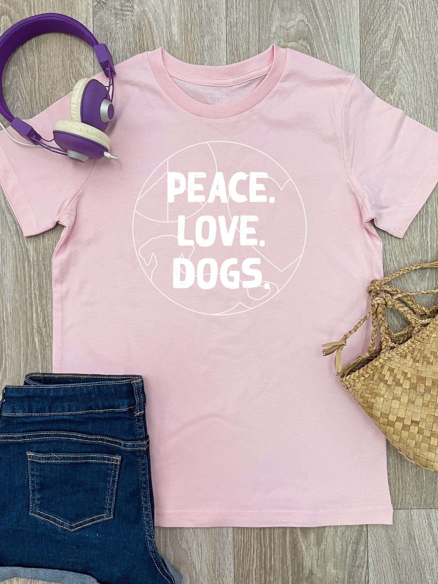 Peace. Love. Dogs. Youth Tee