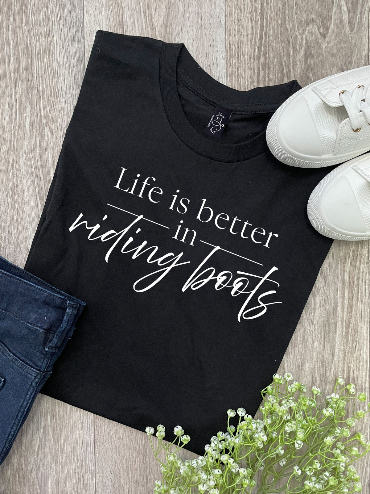 Life Is Better In Riding Boots Ava Women&#39;s Regular Fit Tee