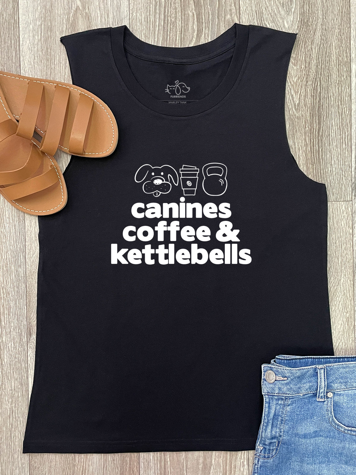 Canines, Coffee &amp; Kettlebells Marley Tank