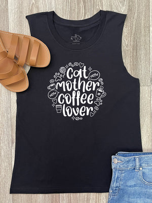 Cat Mother Coffee Lover Marley Tank