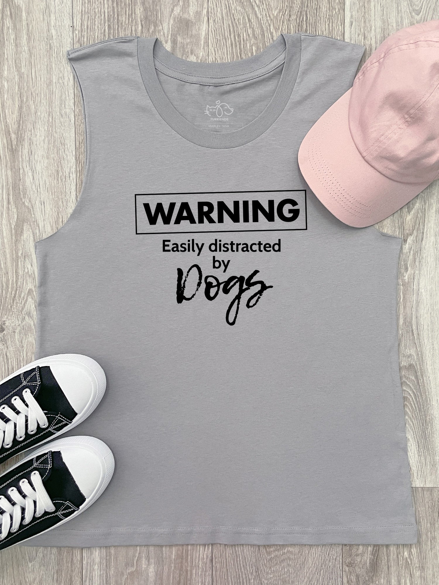 Warning. Easily Distracted By Dogs Marley Tank