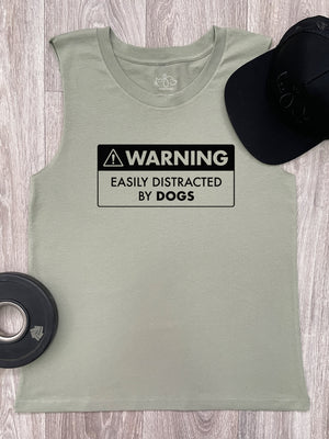 Warning Sign! Easily Distracted By Dogs Marley Tank