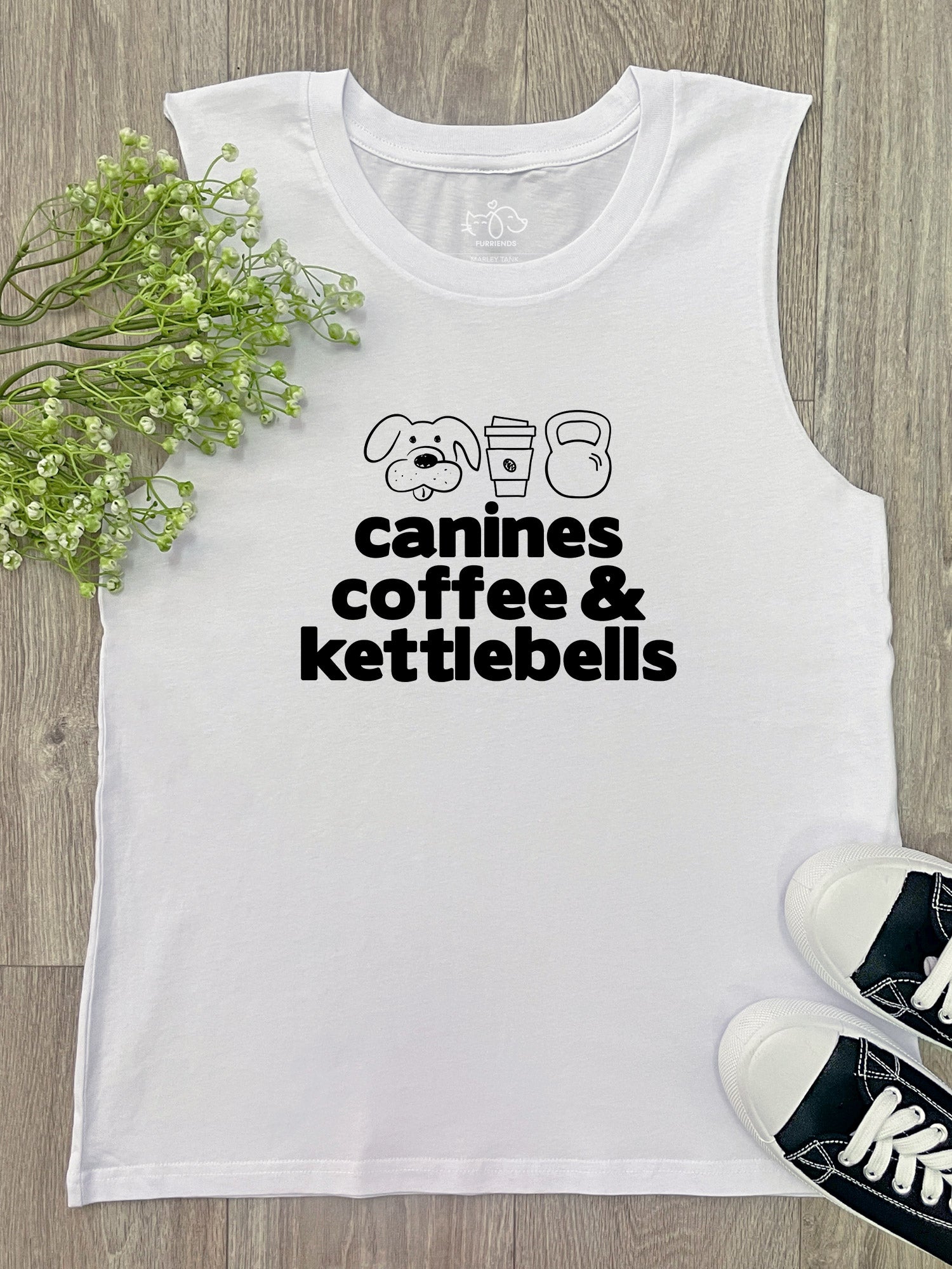 Canines, Coffee & Kettlebells Marley Tank