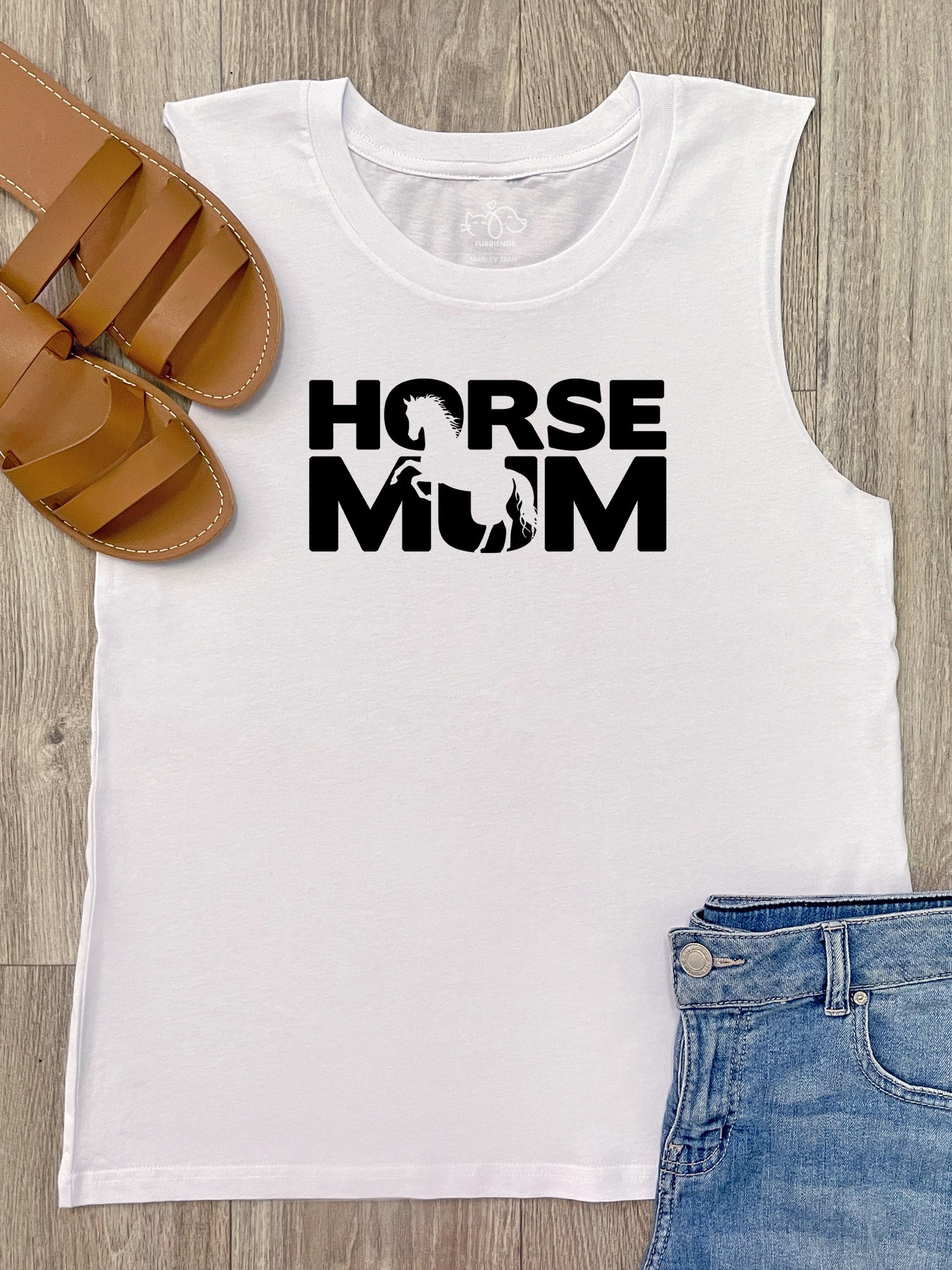 Horse Mum Silhouette Marley Tank