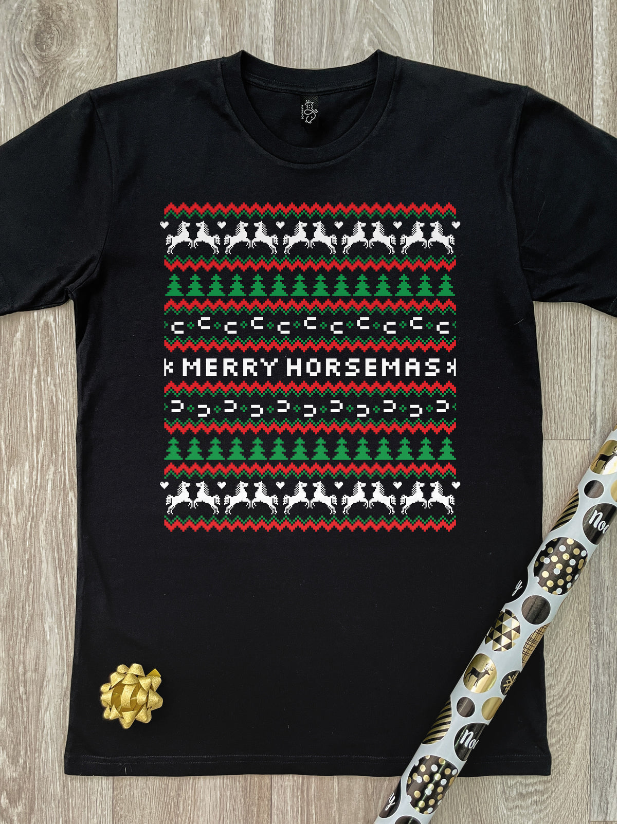 Merry Horsemas Ugly Sweater Essential Unisex Tee