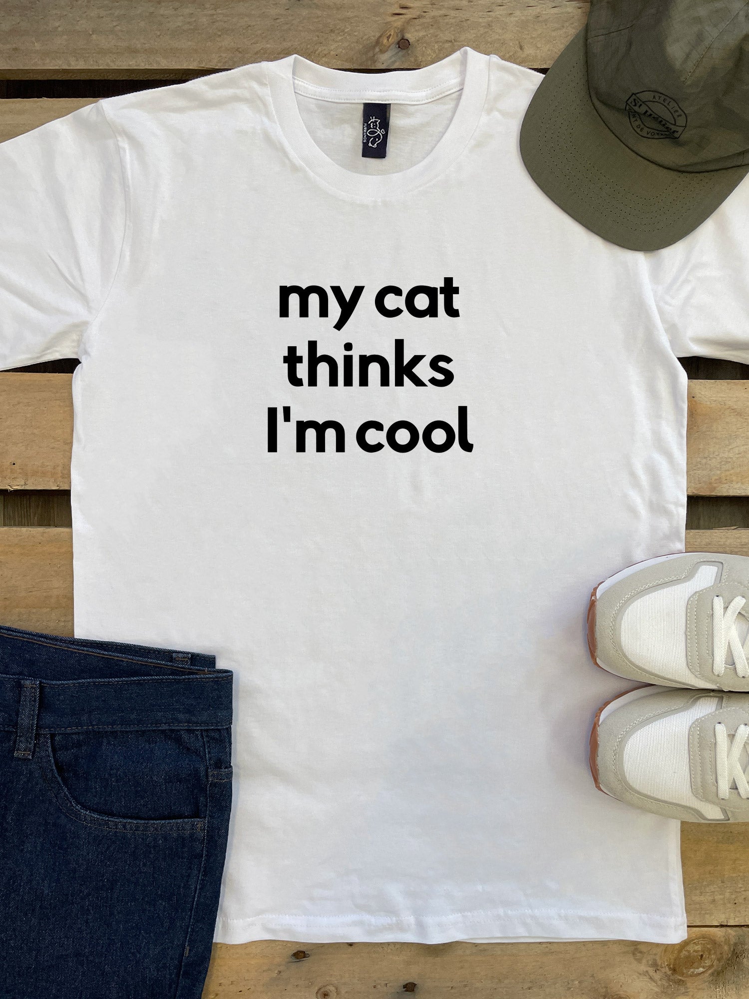 My Cat Thinks I'm Cool Essential Unisex Tee