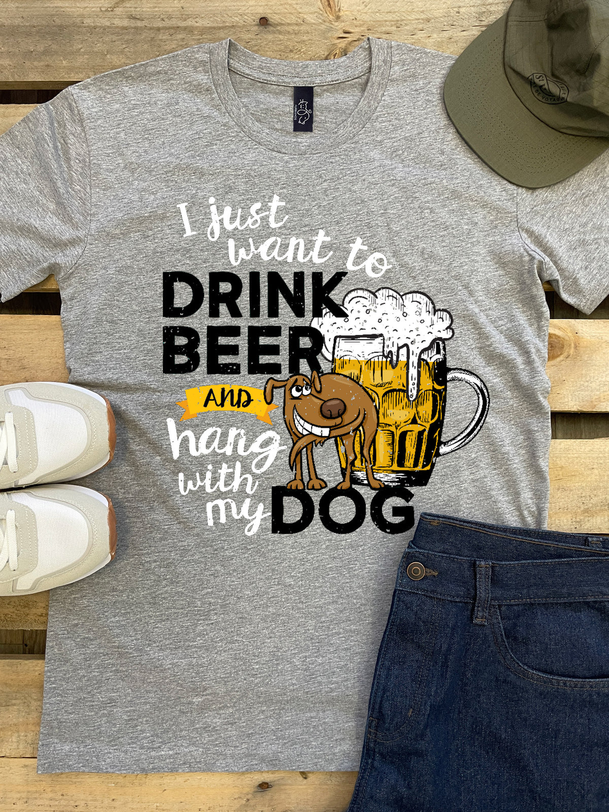 Drink Beer &amp; Hang With My Dog Essential Unisex Tee