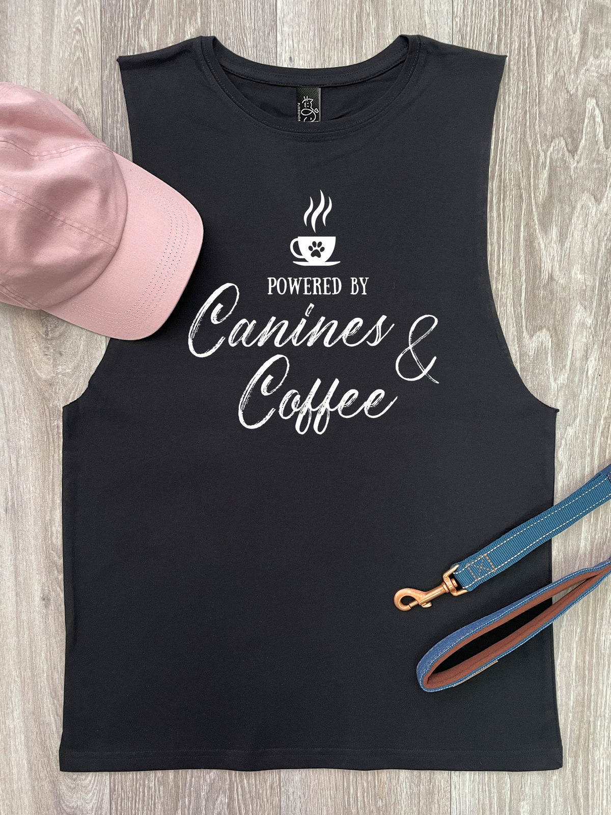 Canines &amp; Coffee Axel Drop Armhole Muscle Tank