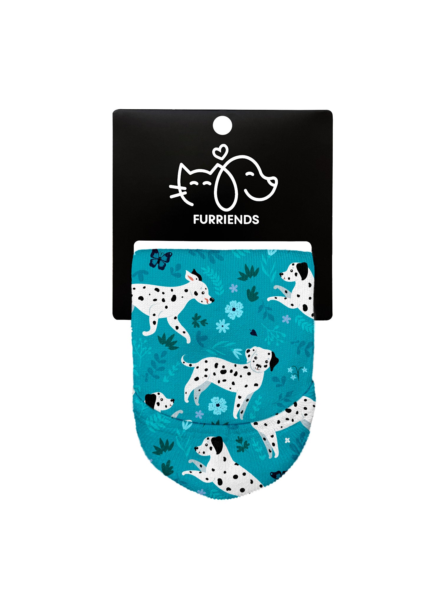 Dalmatian Patch No Show Socks