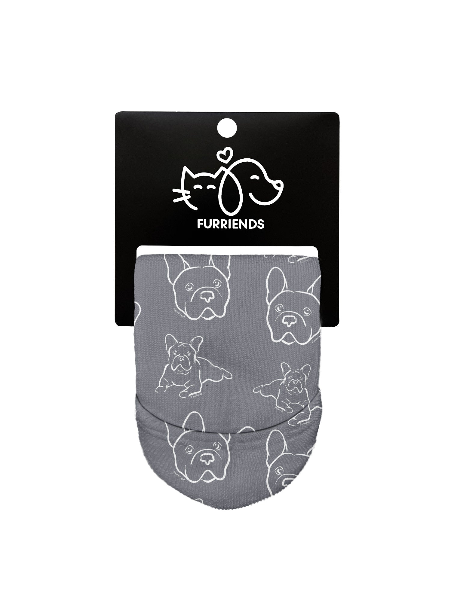 French Bulldog No Show Socks