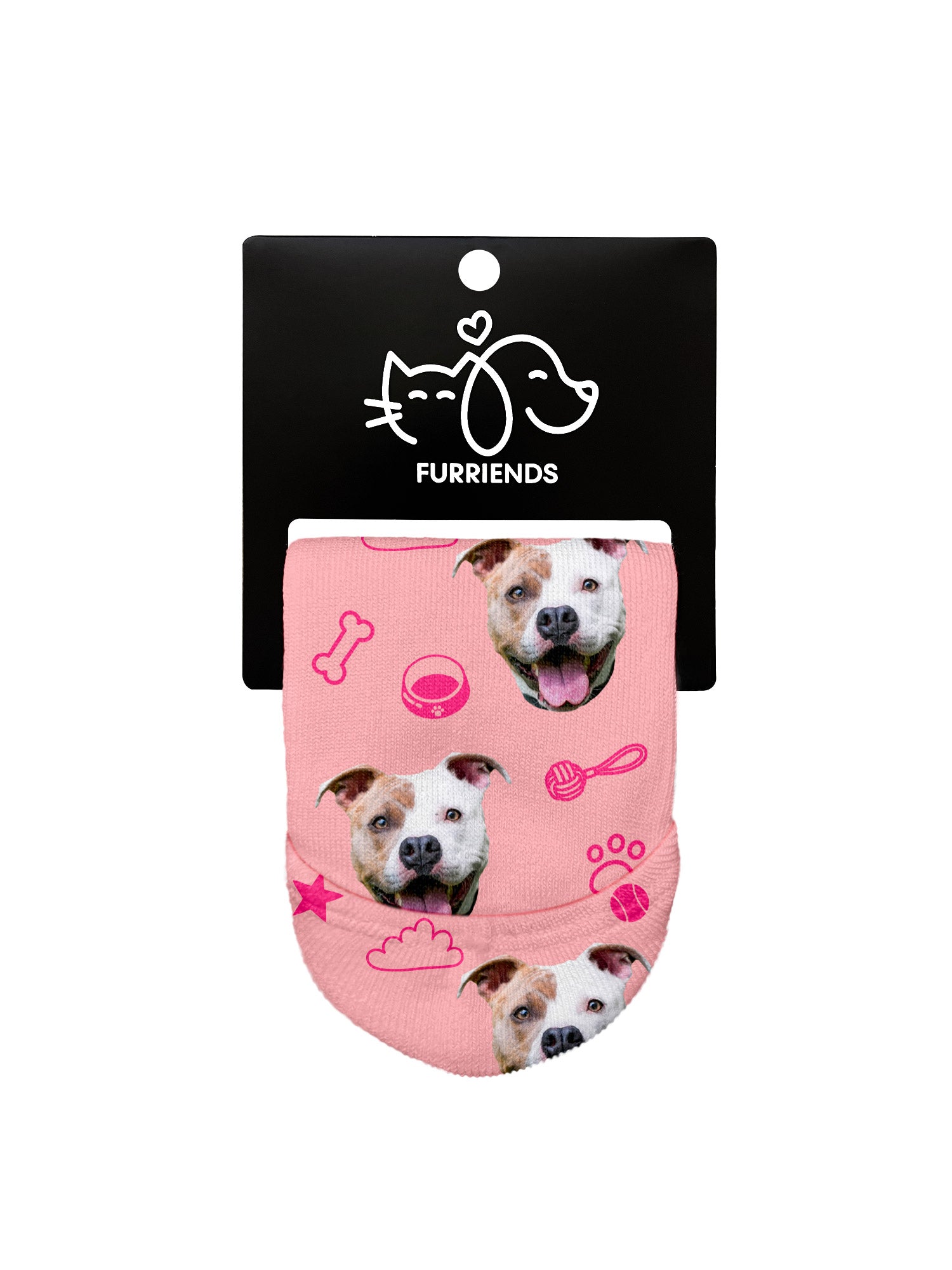 Custom Dog Face No-Show Socks