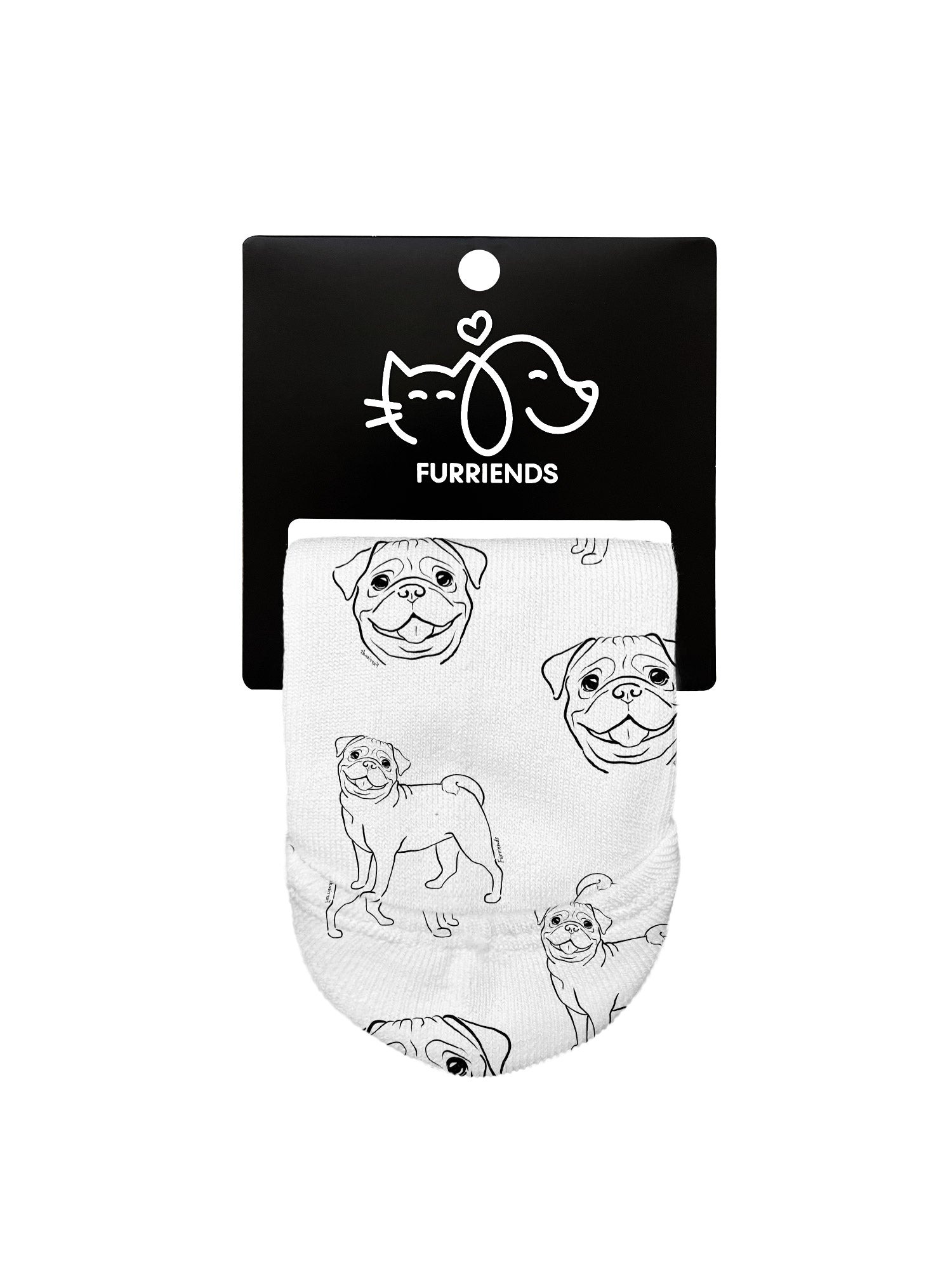 Pug No Show Socks