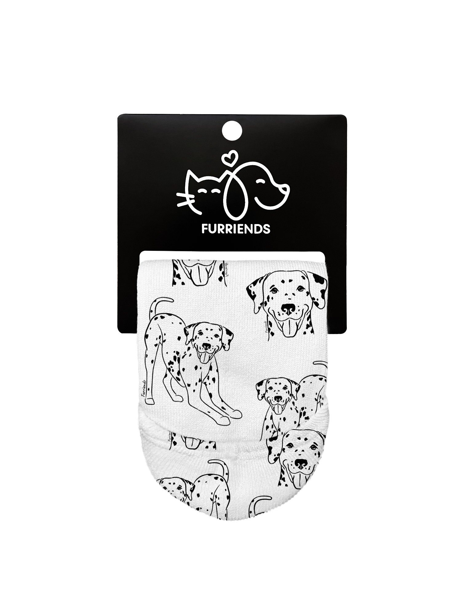 Dalmatian No Show Socks